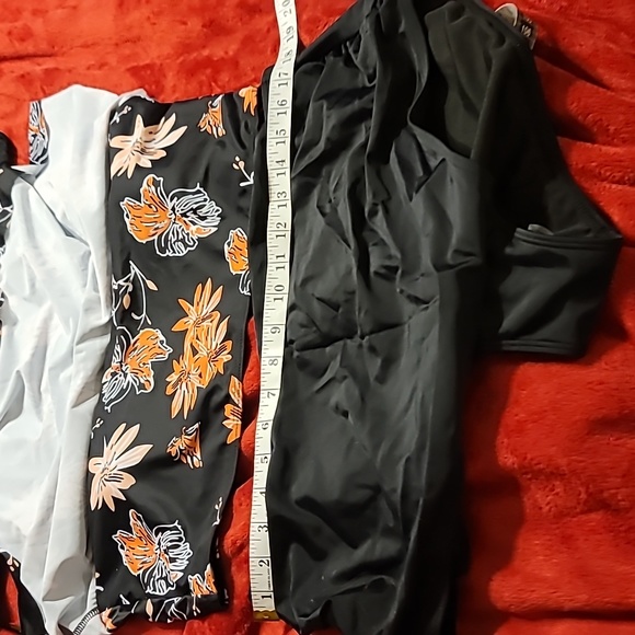 NWT PLUS SIZE TWO PIECE Flounce High Waist Tankini Flowy Beach Swim - Picture 11 of 12